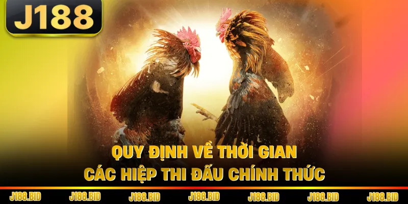Quy định về thời gian, các hiệp thi đấu chính thức